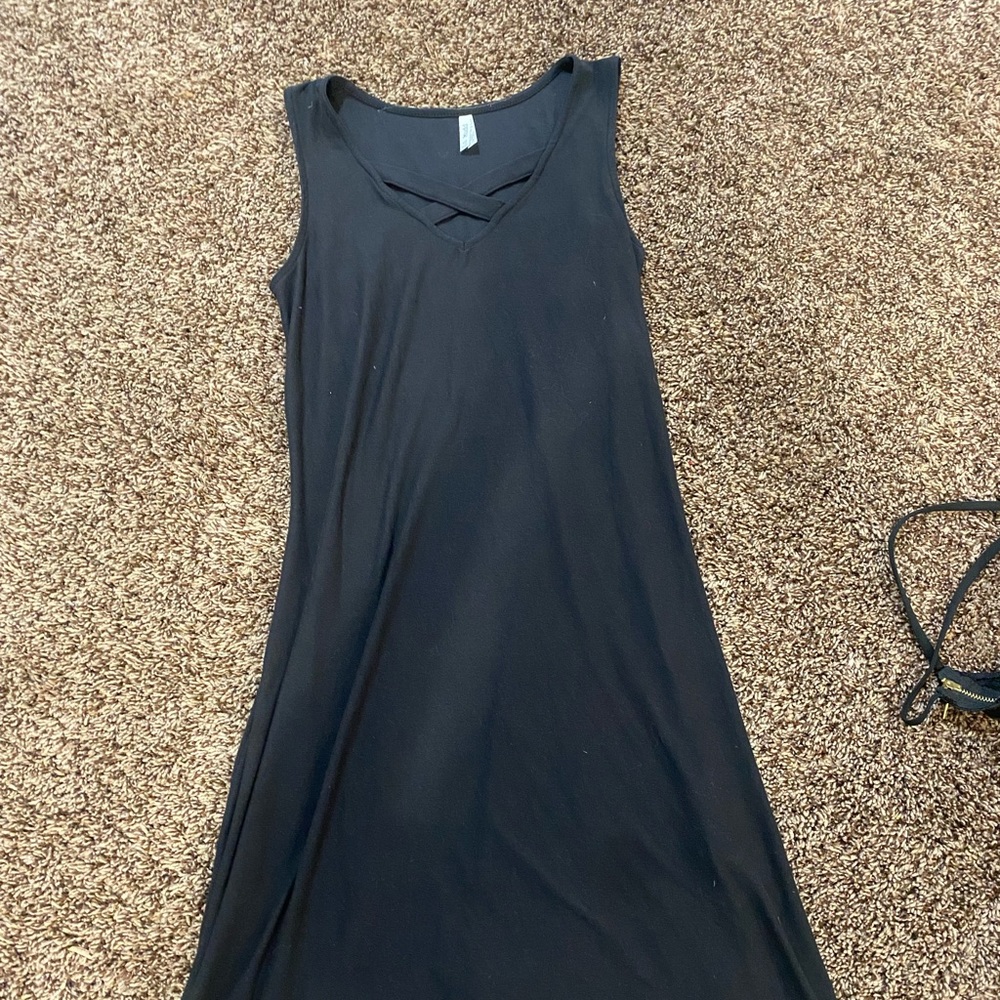 Black mudd dress